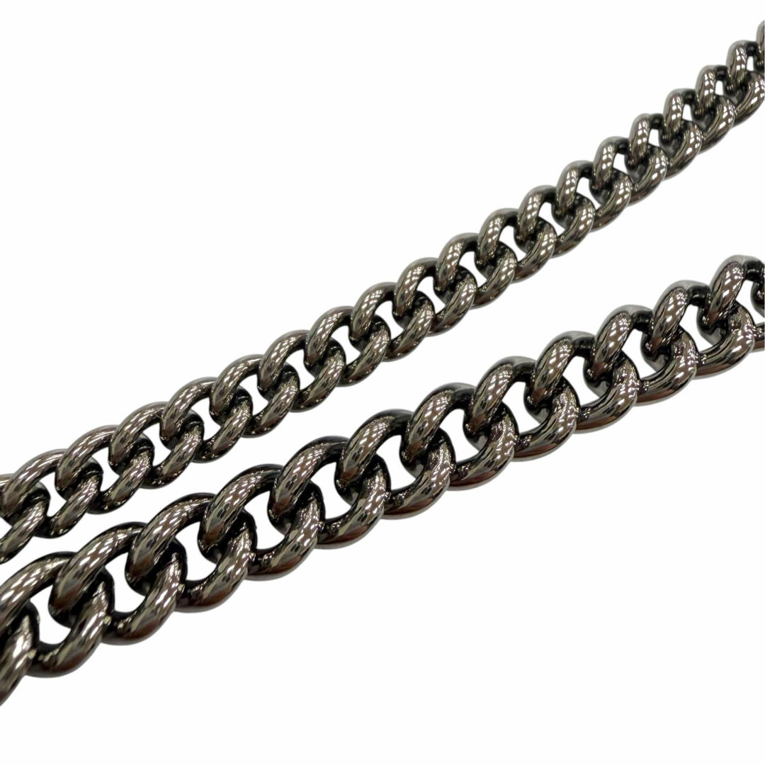 Great CHANEL belt COCO Mark Chain Cancer metallic Gold Plated Women 04A