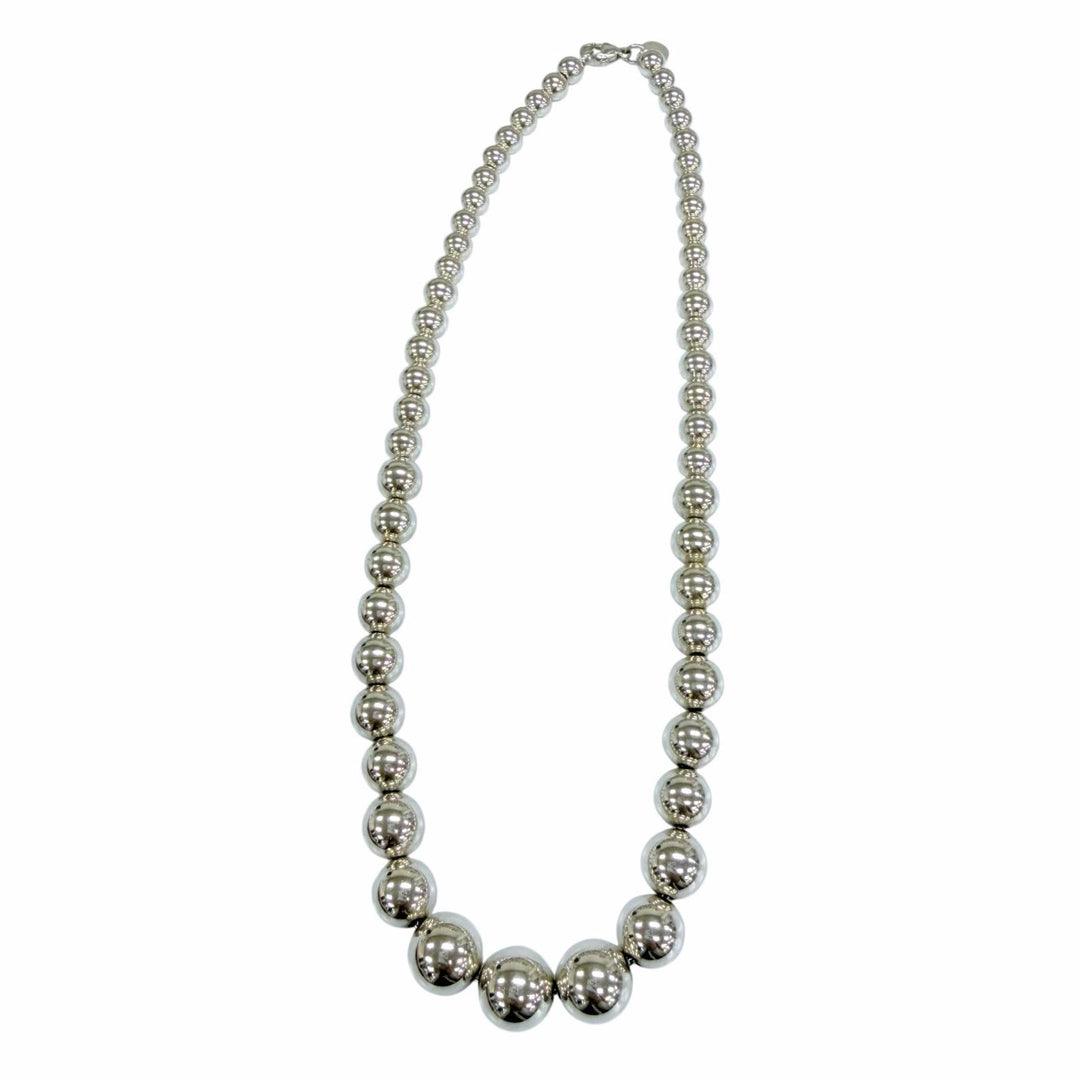Great TIFFANY&Co. Necklace Graduated Ball Necklace Silver 925 Women