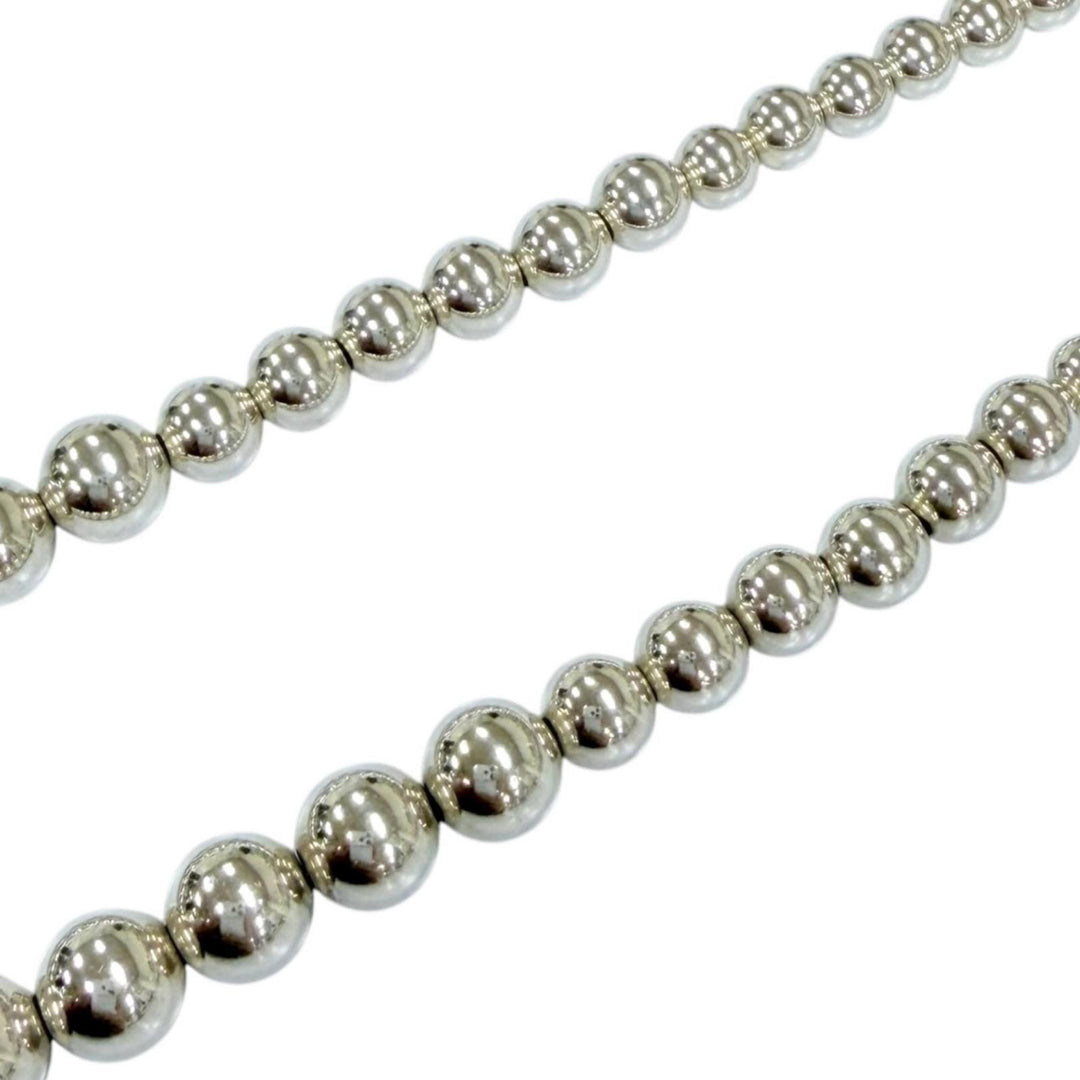 Great TIFFANY&Co. Necklace Graduated Ball Necklace Silver 925 Women