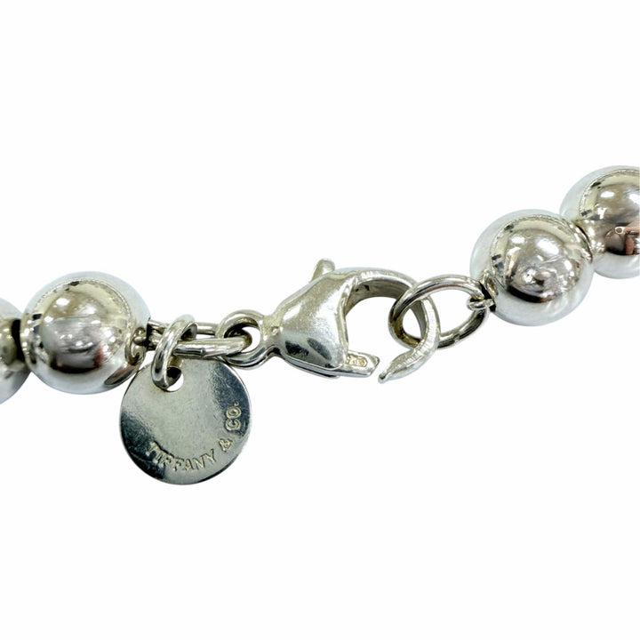 Great TIFFANY&Co. Necklace Graduated Ball Necklace Silver 925 Women
