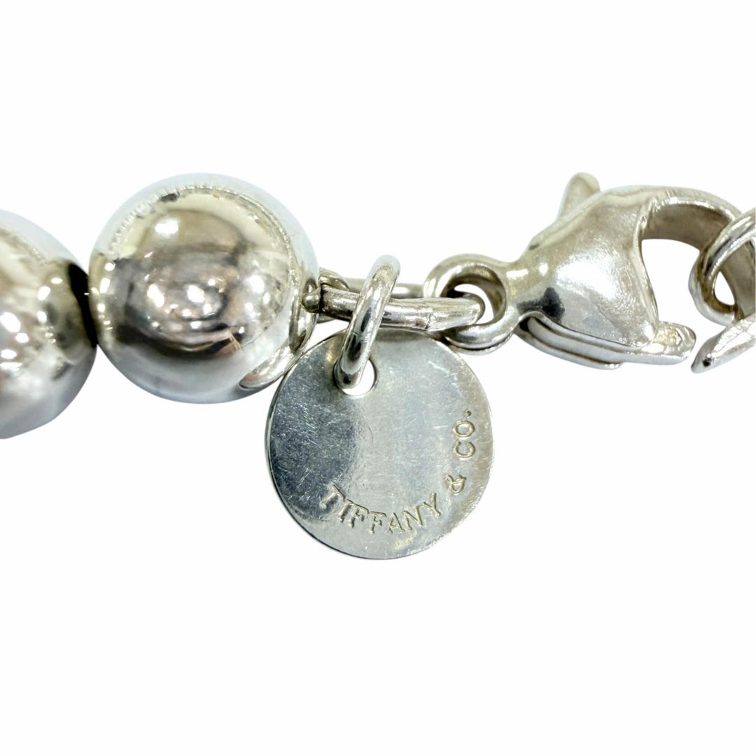 Great TIFFANY&Co. Necklace Graduated Ball Necklace Silver 925 Women