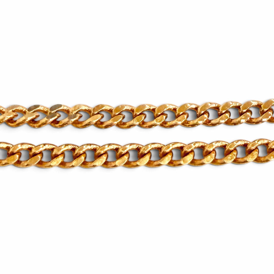 Excellent CELINE bracelet Maillon Triomphe 2-chain gold Women 46S906BRA.35OR