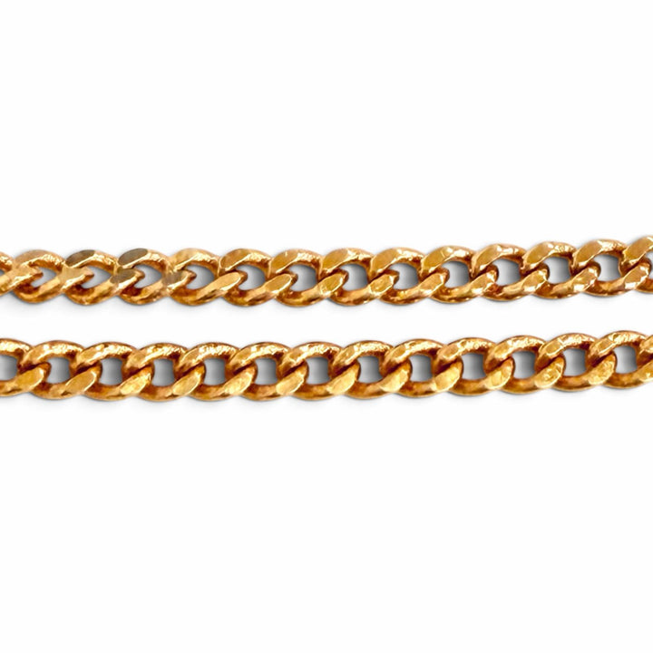 Excellent CELINE bracelet Maillon Triomphe 2-chain gold Women 46S906BRA.35OR