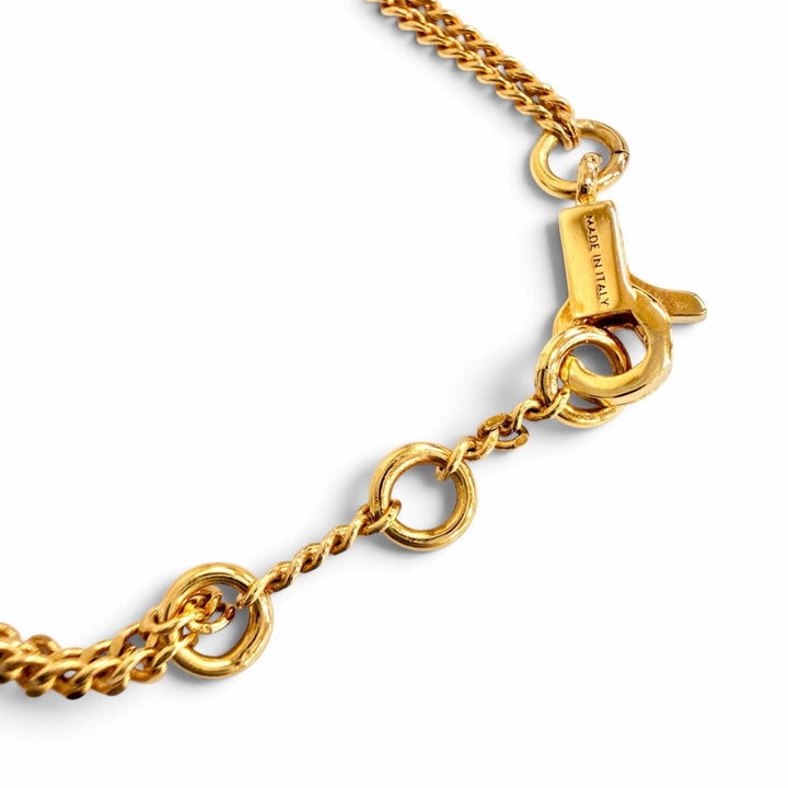 Excellent CELINE bracelet Maillon Triomphe 2-chain gold Women 46S906BRA.35OR