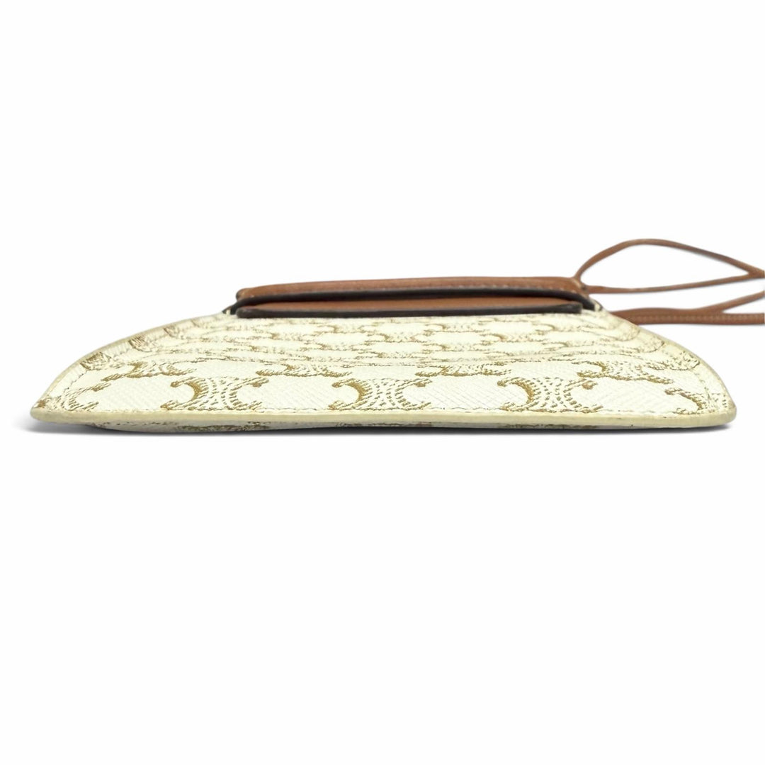 Great CELINE Mobile case Triomphe Leather Phone Pouch Mobile Pouch 10G332