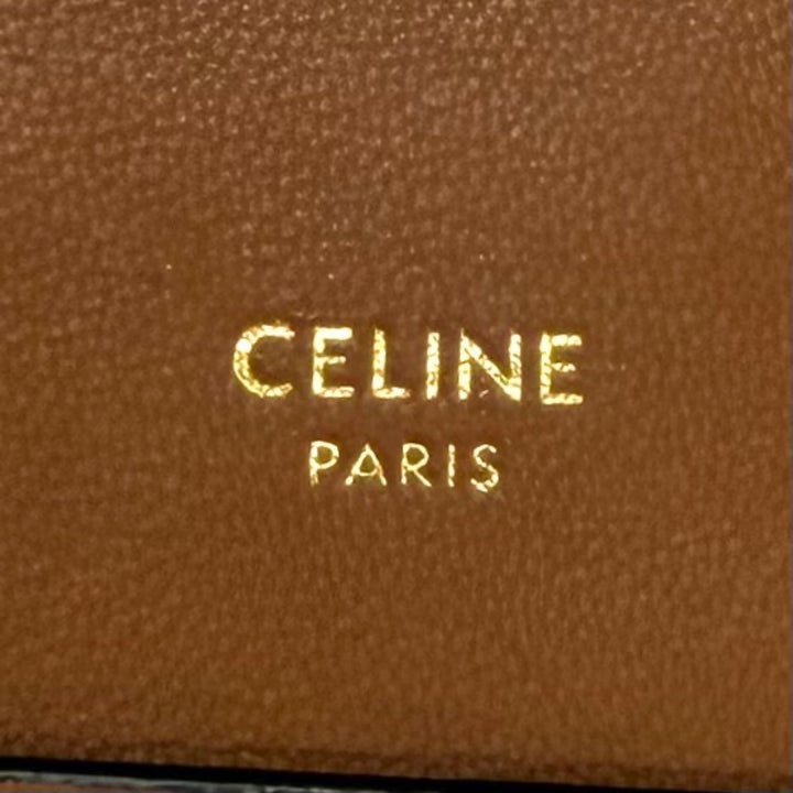 Great CELINE Mobile case Triomphe Leather Phone Pouch Mobile Pouch 10G332