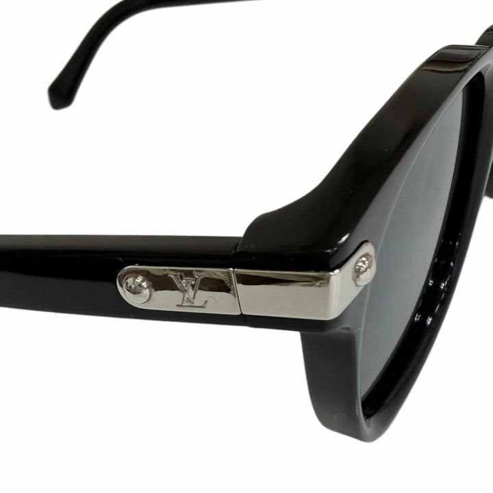 Great LOUIS VUITTON Sunglasses LV Signature Round Square Noir