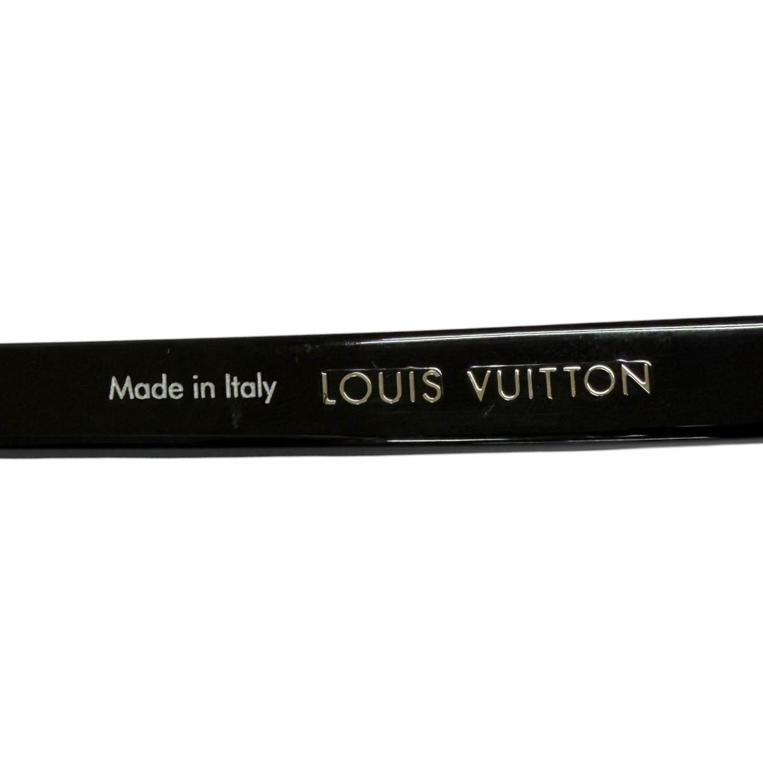 Great LOUIS VUITTON Sunglasses LV Signature Round Square Noir