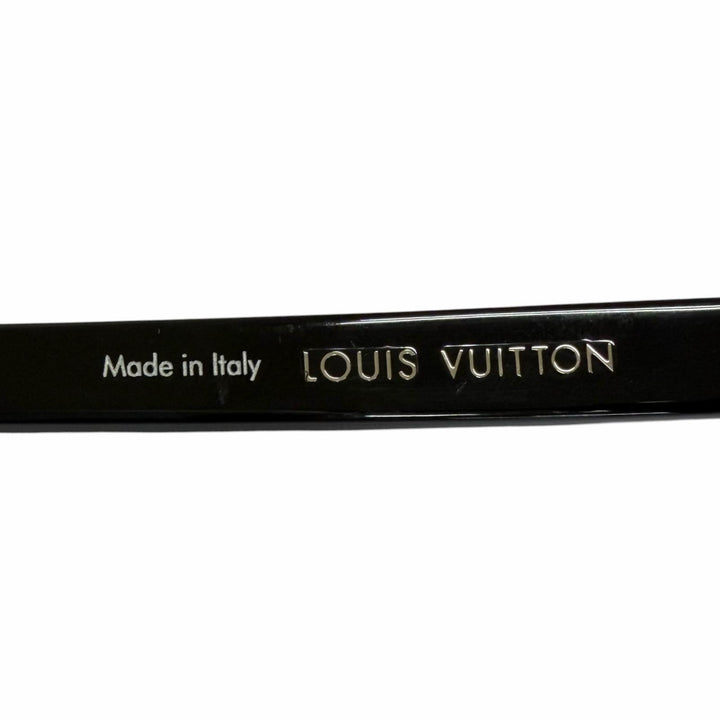 Great LOUIS VUITTON Sunglasses LV Signature Round Square Noir