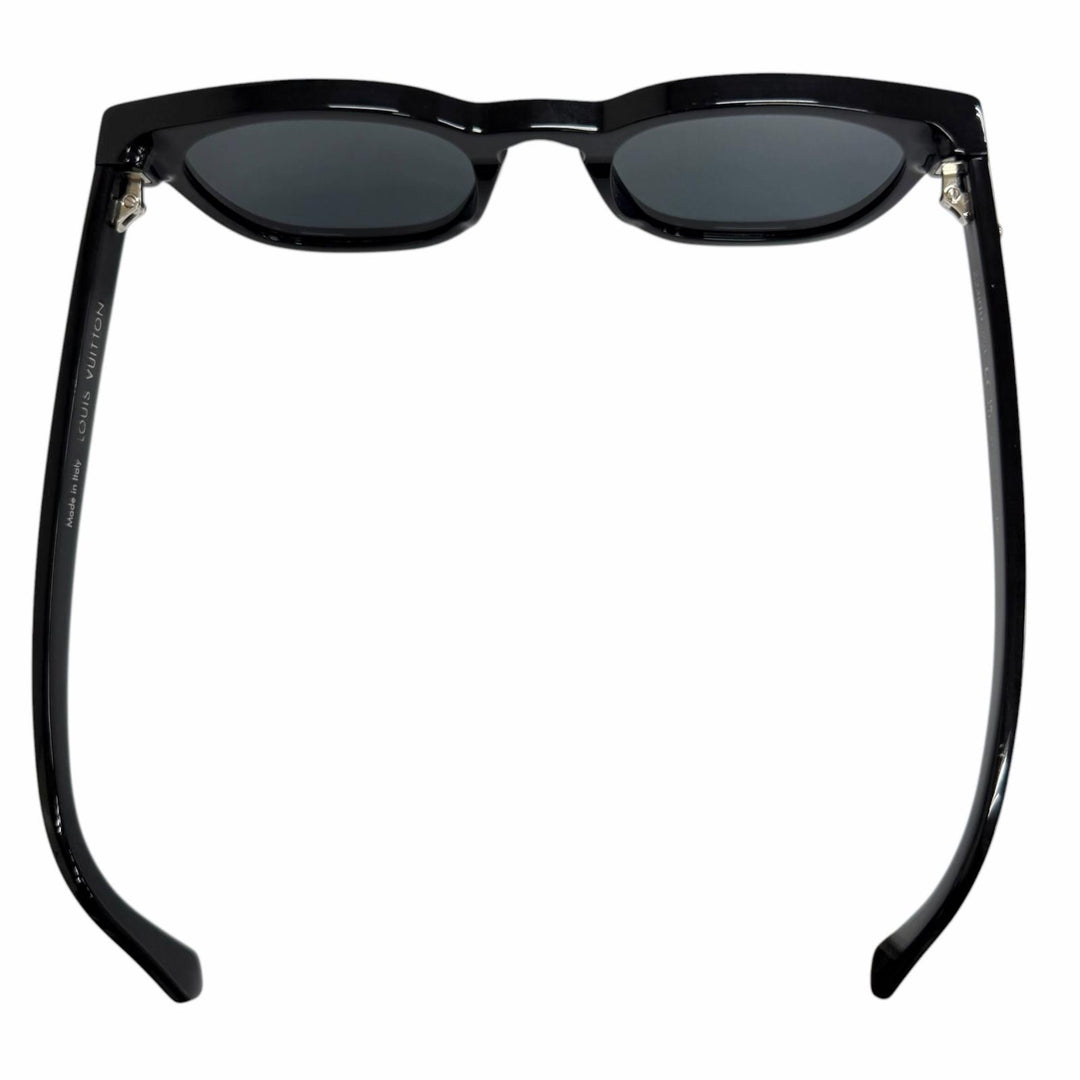 Great LOUIS VUITTON Sunglasses LV Signature Round Square Noir