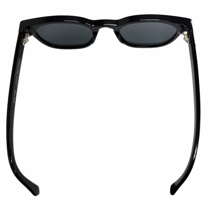 Great LOUIS VUITTON Sunglasses LV Signature Round Square Noir