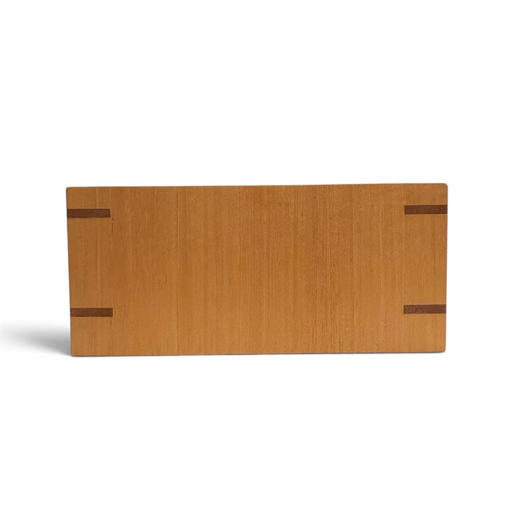 Excellent HERMES Playerd PM Tissue Case Tissue box Brown Wood Women
