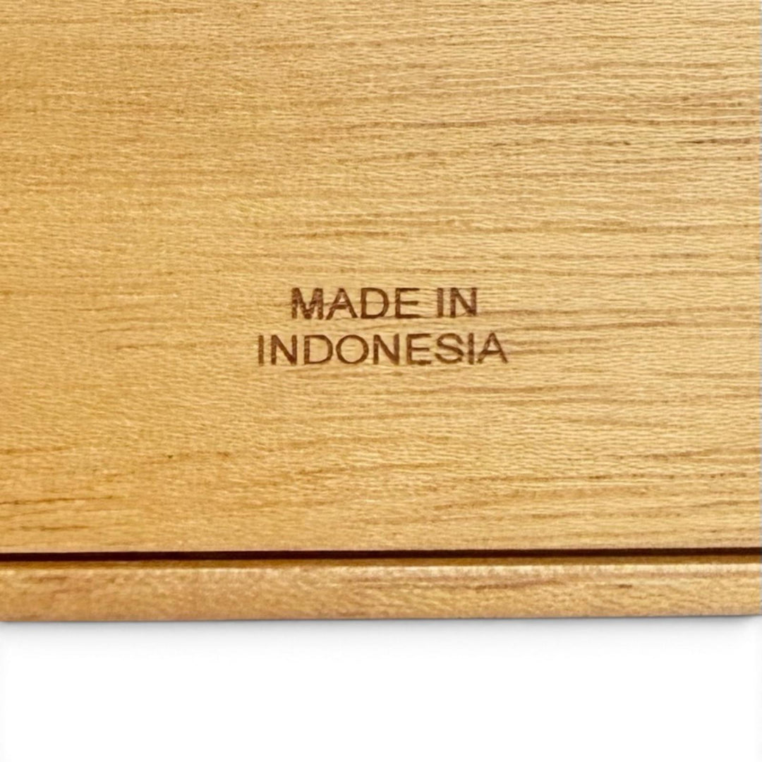 Excellent HERMES Playerd PM Tissue Case Tissue box Brown Wood Women