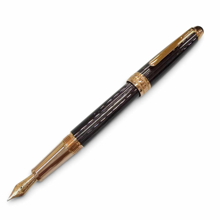 Excellent MONTBLANC fountain pen SE Meisterstück 145 Classic Black purple 18K