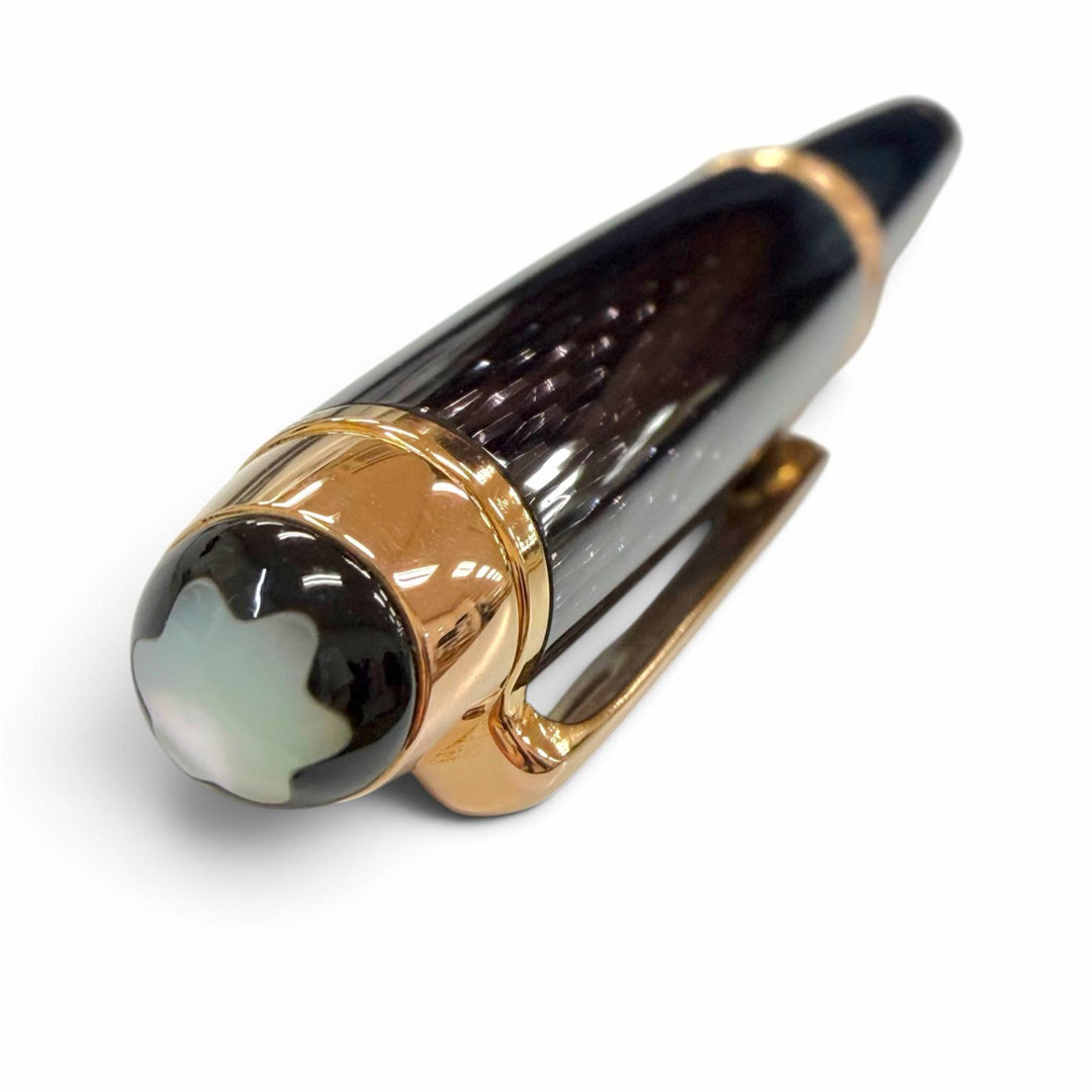 Excellent MONTBLANC fountain pen SE Meisterstück 145 Classic Black purple 18K