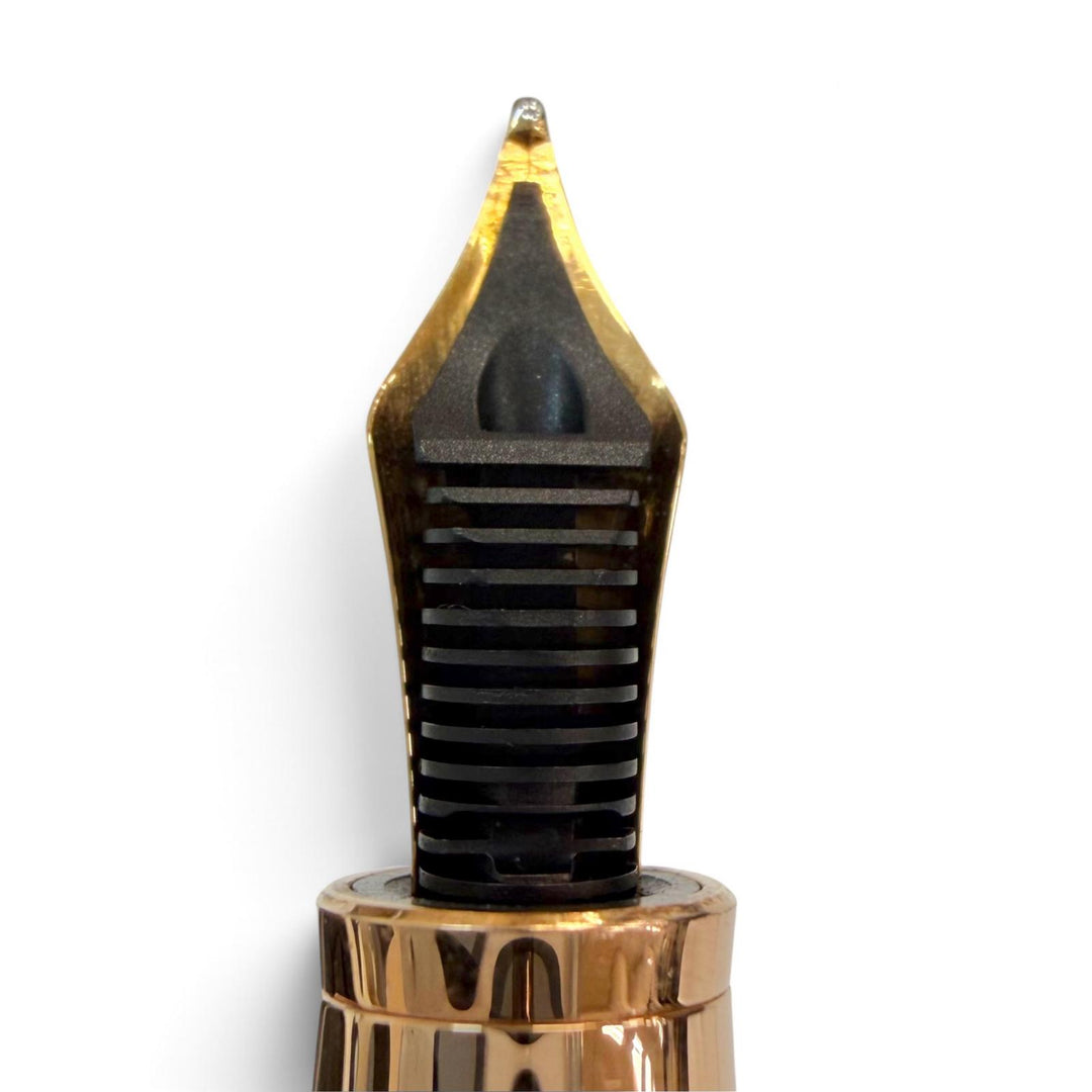 Excellent MONTBLANC fountain pen SE Meisterstück 145 Classic Black purple 18K