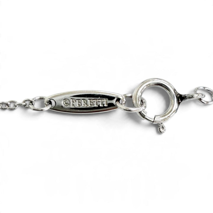 Great TIFFANY&Co. By the yard 1P Diamond Bracelet PT950 Platinum Women