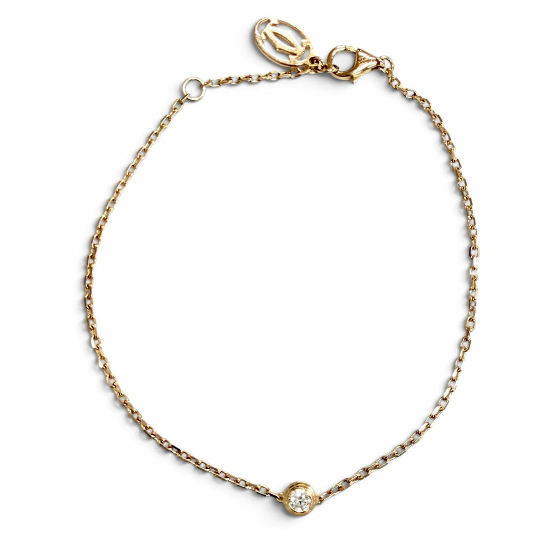 Great Cartier bracelet Damour SM Diamond Bracelet 750 (PG) Pink gold FBV562