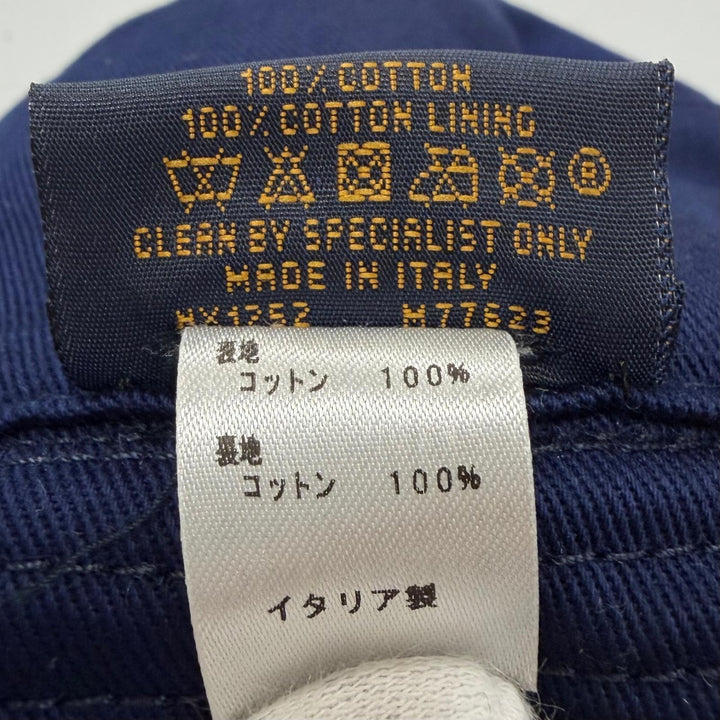 Great LOUIS VUITTON hat Shapka LV Graphical Stripe Navy cotton mens L M77623