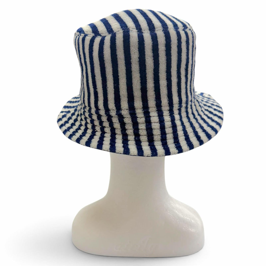 Great LOUIS VUITTON hat Shapka LV Graphical Stripe Navy cotton mens L M77623