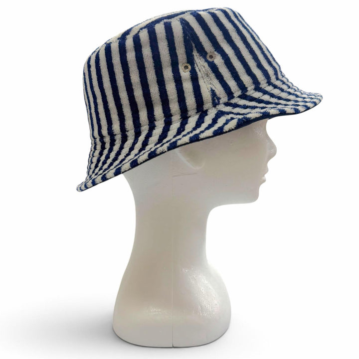 Great LOUIS VUITTON hat Shapka LV Graphical Stripe Navy cotton mens L M77623