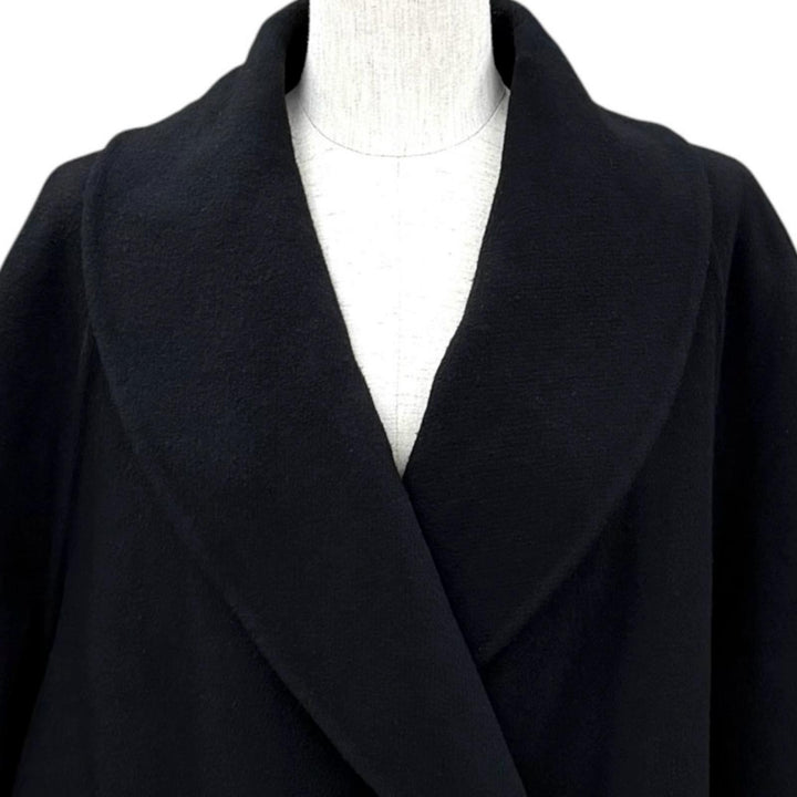 Excellent THE ROW Jacket POLLI JACKET Shawl collar black wool XS 5887-W1439