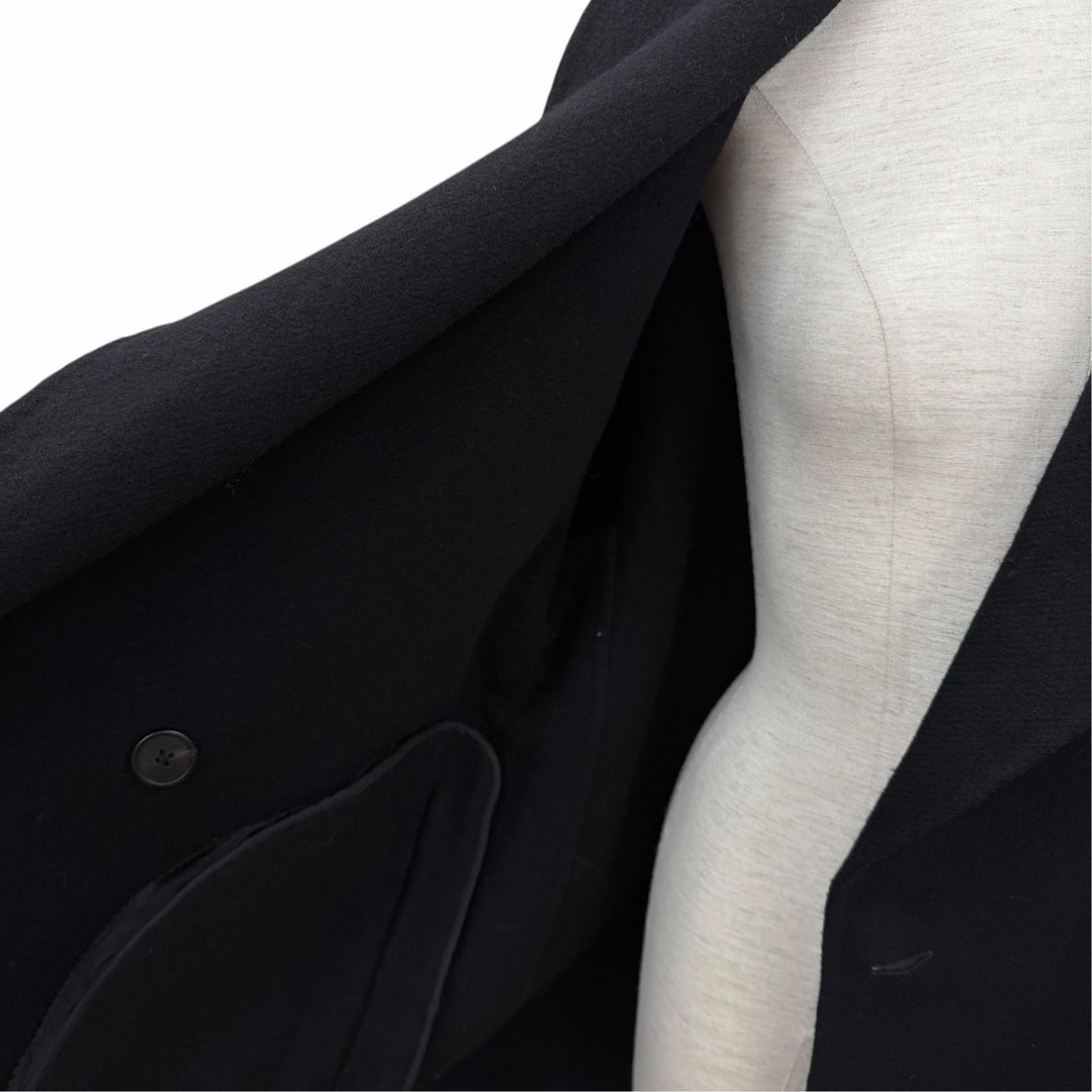 Excellent THE ROW Jacket POLLI JACKET Shawl collar black wool XS 5887-W1439