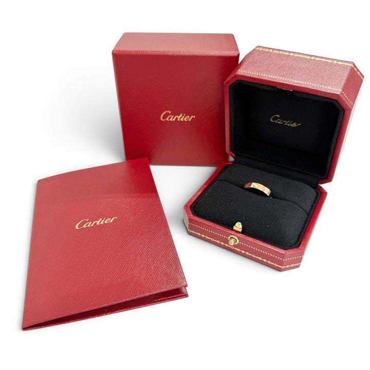 Excellent Cartier Ring ring Mini love ring 1PD Diamond 750 (PG) K18 50