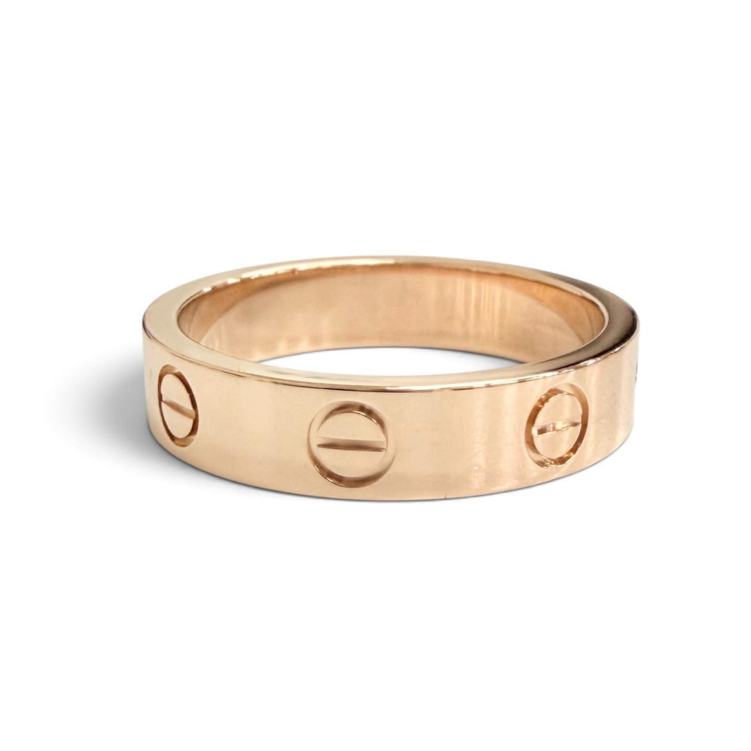Excellent Cartier Ring ring Mini love ring 1PD Diamond 750 (PG) K18 50