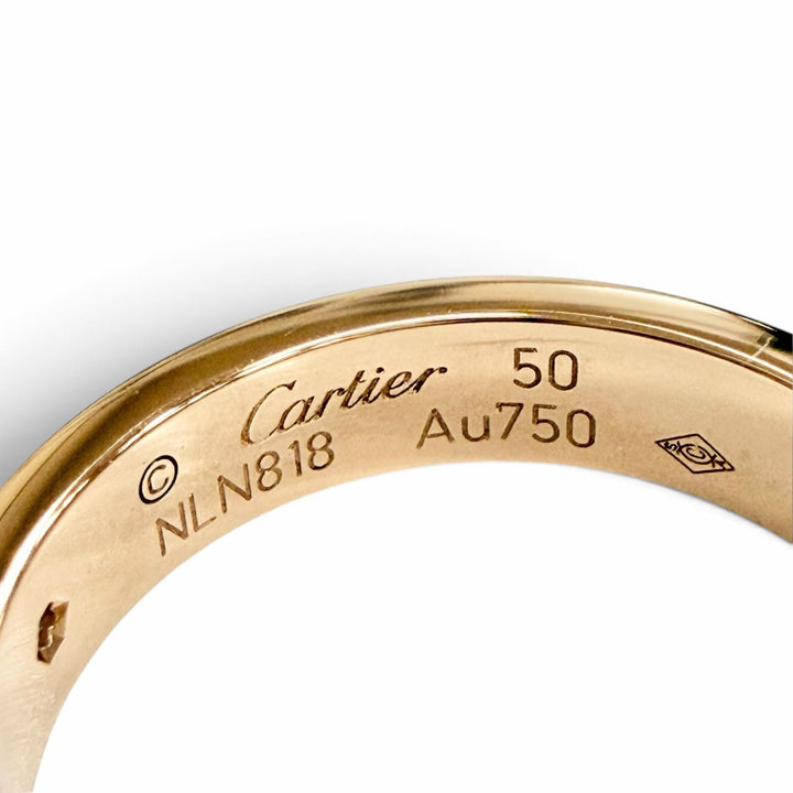 Excellent Cartier Ring ring Mini love ring 1PD Diamond 750 (PG) K18 50