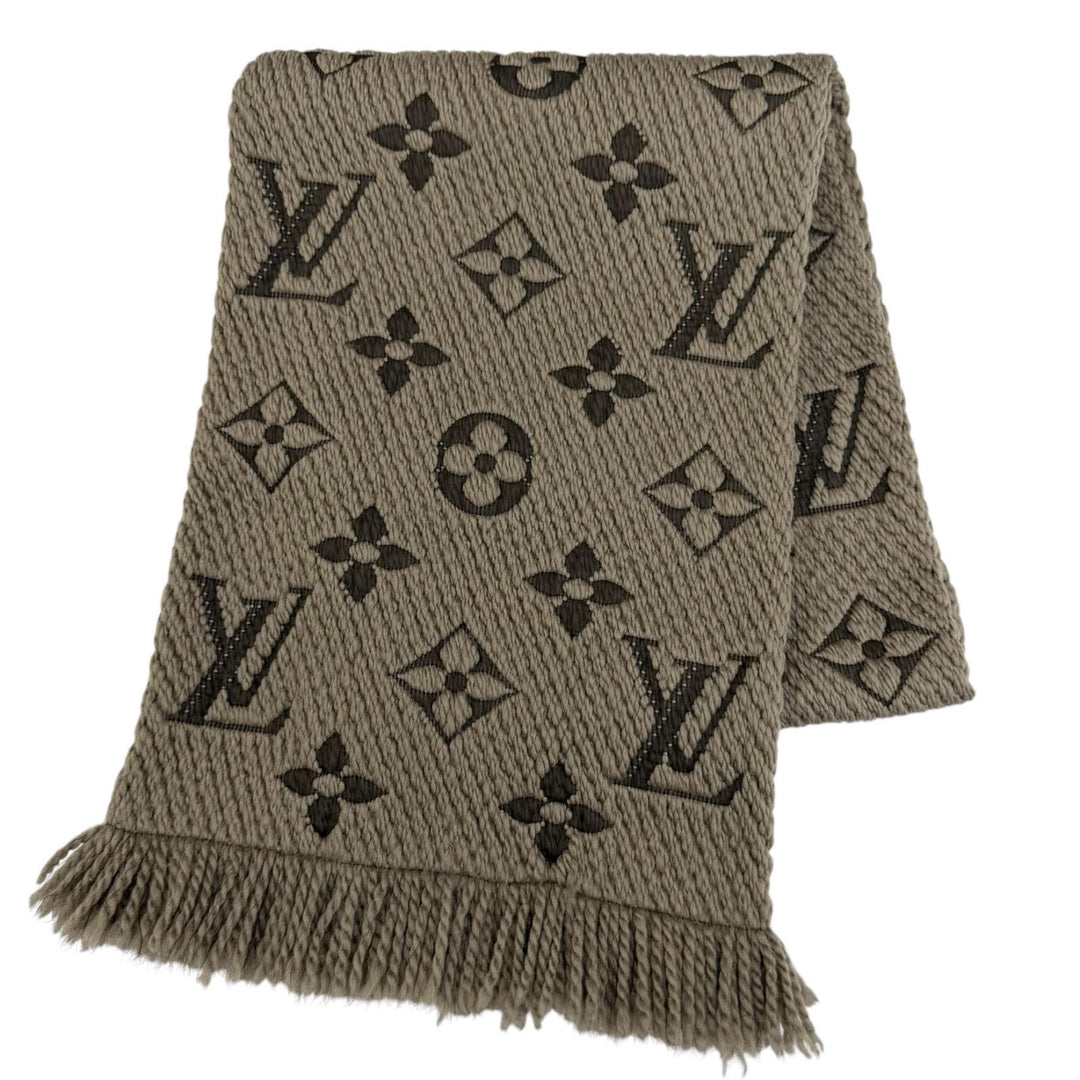 Great LOUIS VUITTON Scarf Esharp Logomania wool Women M72242