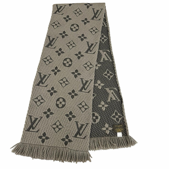 Great LOUIS VUITTON Scarf Esharp Logomania wool Women M72242
