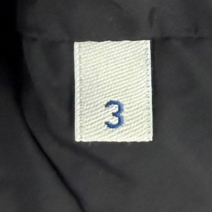 Excellent MONCLER down coat FLAMETTE Long jacket with patch and stowable hood. 3