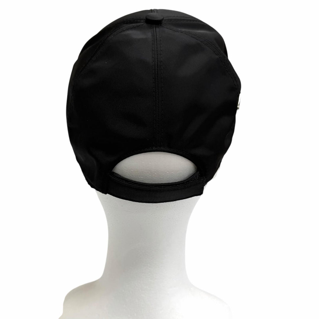 Excellent PRADA cap RE-NYLON Triangle Logo Baseball black