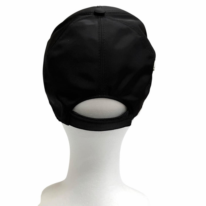 Excellent PRADA cap RE-NYLON Triangle Logo Baseball black