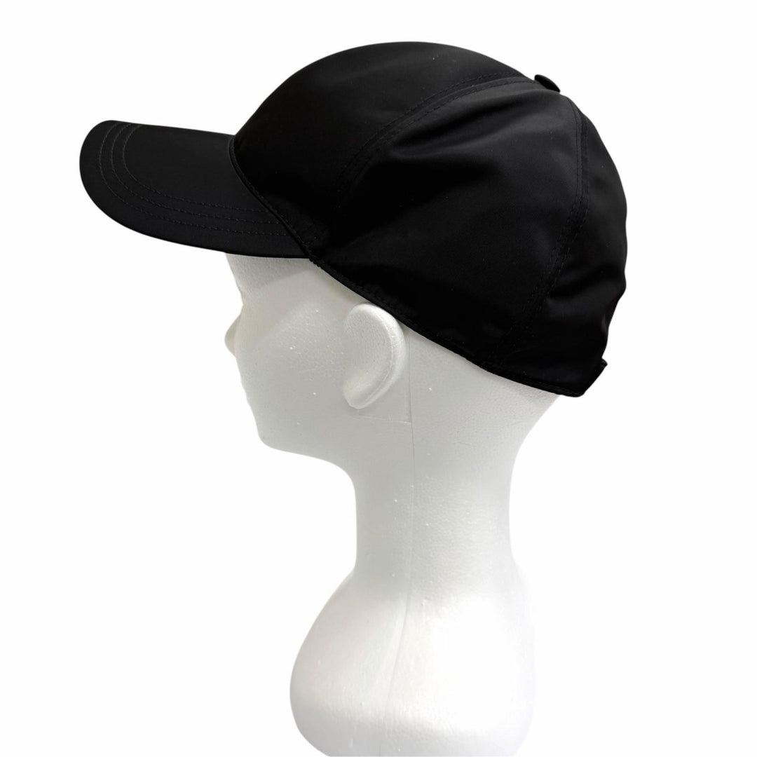 Excellent PRADA cap RE-NYLON Triangle Logo Baseball black