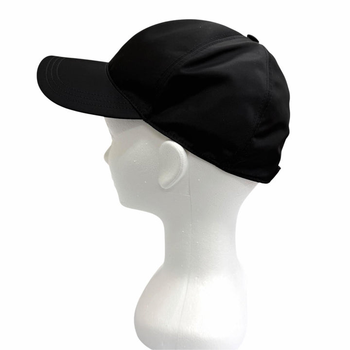 Excellent PRADA cap RE-NYLON Triangle Logo Baseball black