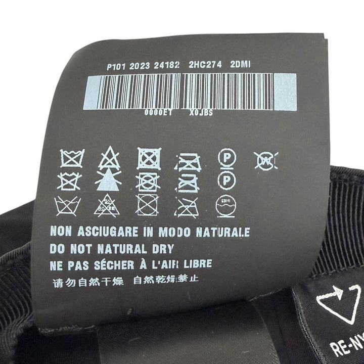 Excellent PRADA cap RE-NYLON Triangle Logo Baseball black