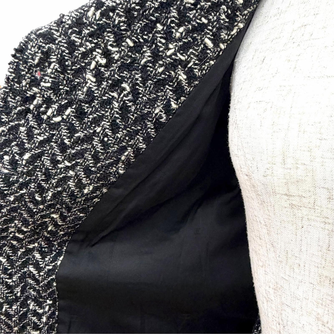 Great CHANEL suit COCO Button Mixed Tweed Skirt Suit Two-Piece Set 38 97A P09701