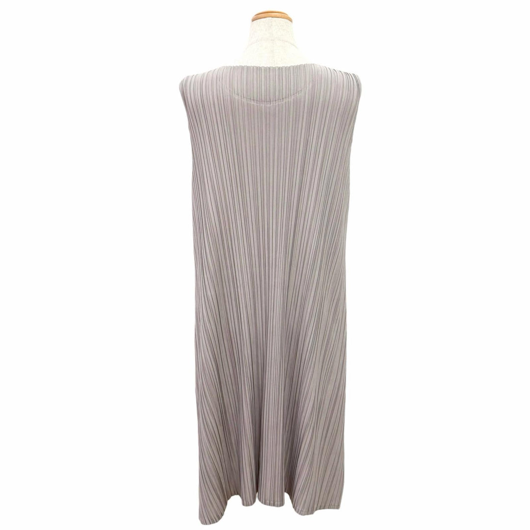 Pristine PLEATS PLEASE one piece Sleeveless tunic gray Women 4 PP91-JT523