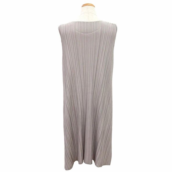 Pristine PLEATS PLEASE one piece Sleeveless tunic gray Women 4 PP91-JT523