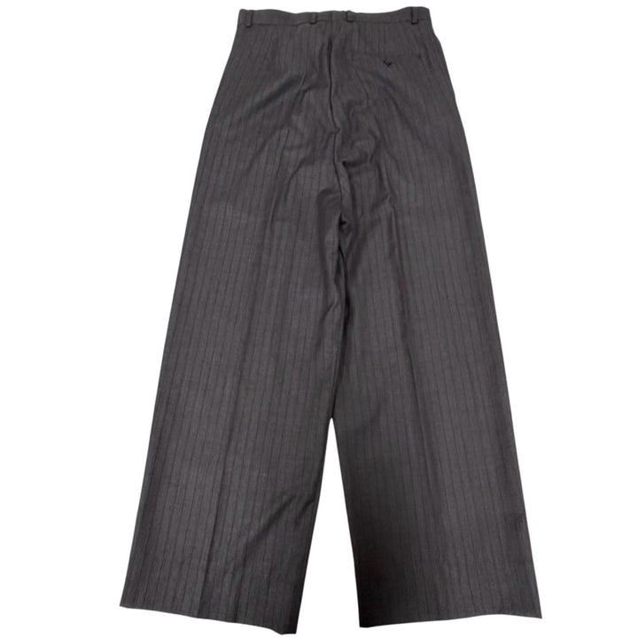 Pristine BALENCIAGA slacks Striped Pattern Trousers gray wool mens XS 773248
