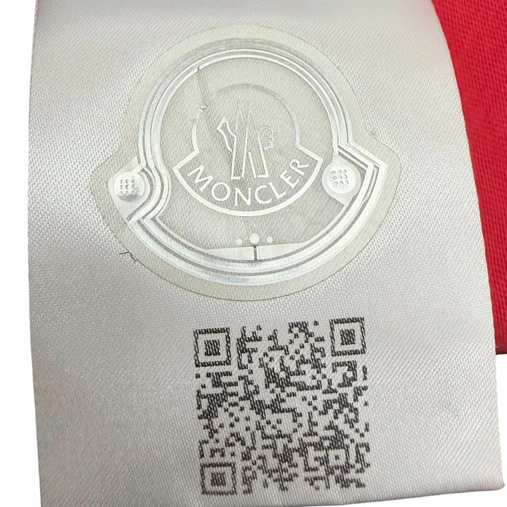 Great MONCLER Short sleeve T-shirt Stainless Steel T-SHIRT Red cotton mens