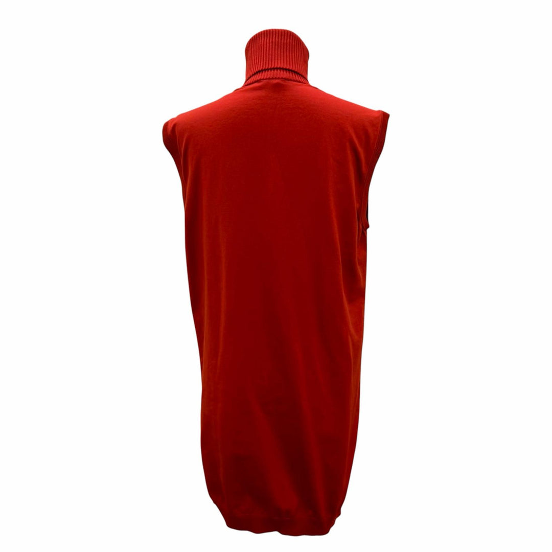 Excellent LOUIS VUITTON one piece LV Circle Logo Turtleneck Sleeveless Red M