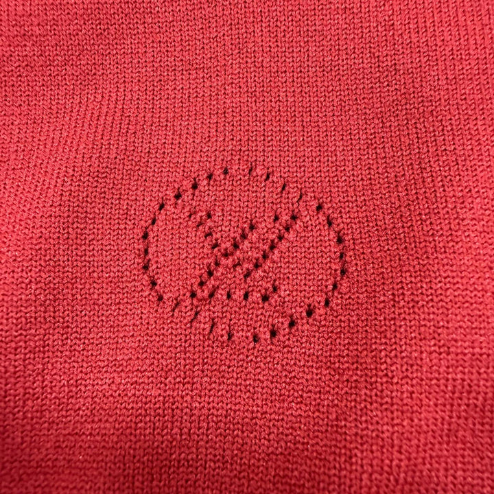 Excellent LOUIS VUITTON one piece LV Circle Logo Turtleneck Sleeveless Red M