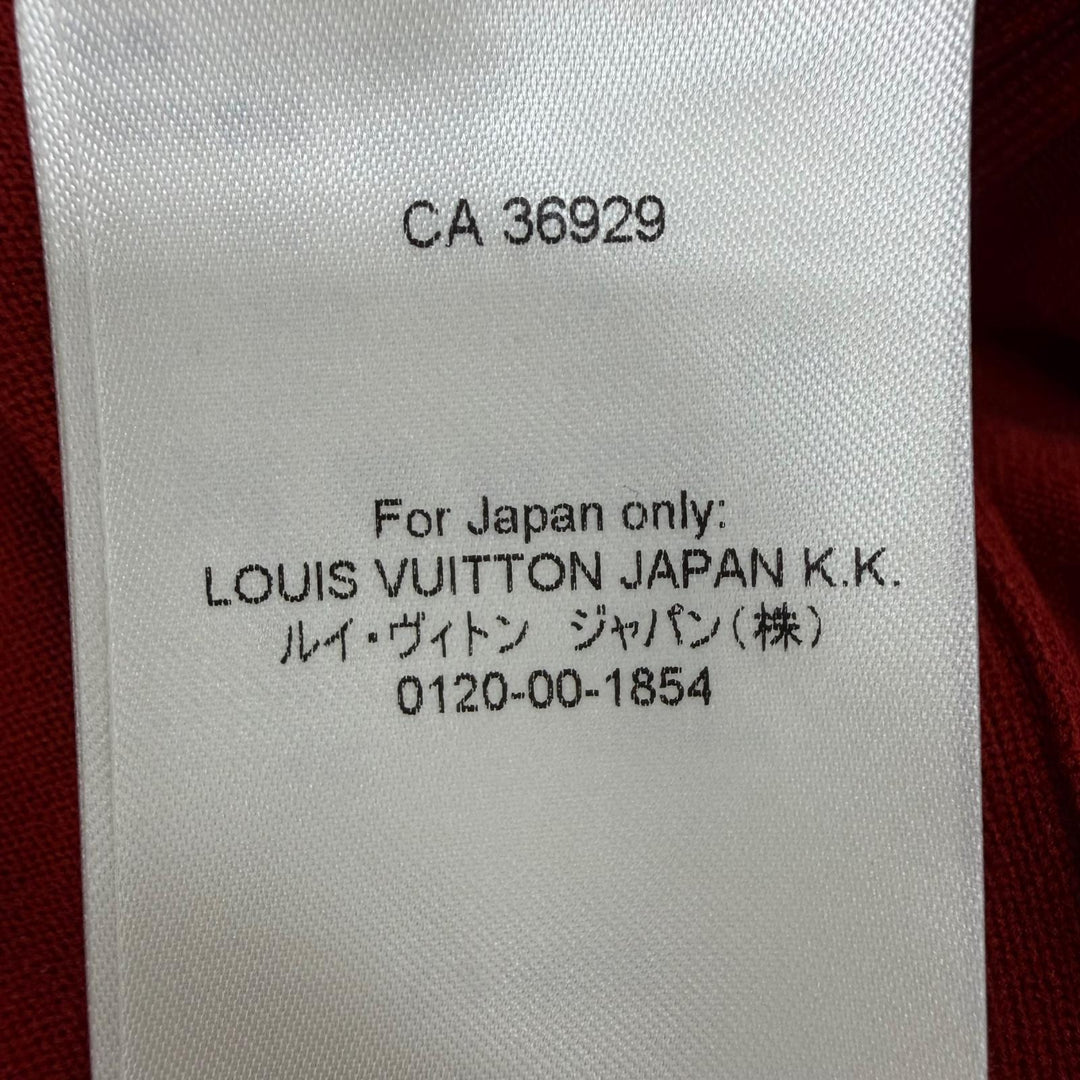 Excellent LOUIS VUITTON one piece LV Circle Logo Turtleneck Sleeveless Red M