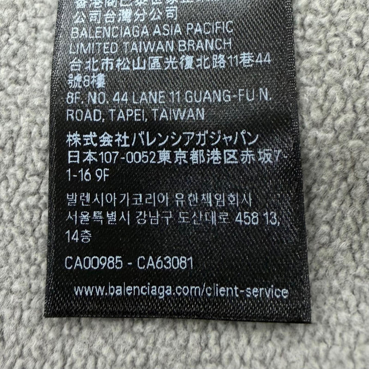 Excellent BALENCIAGA hoodie gray cotton mens XS 803264