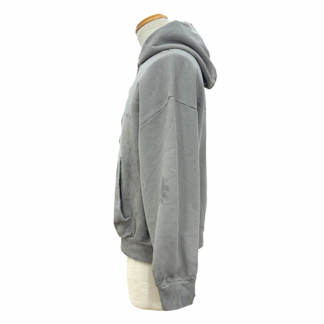 Excellent BALENCIAGA hoodie gray cotton mens XS 803264