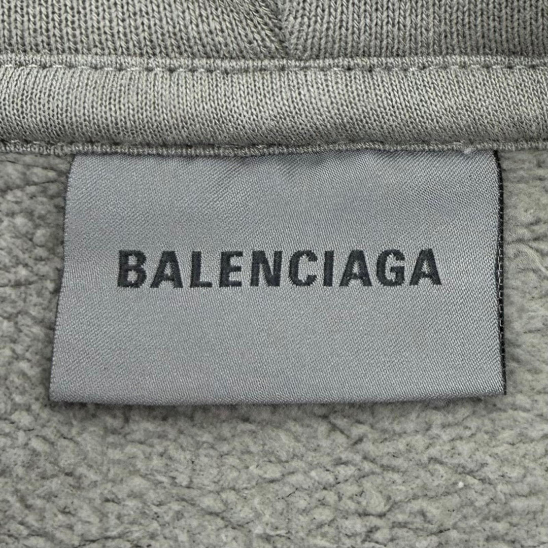 Excellent BALENCIAGA hoodie gray cotton mens XS 803264