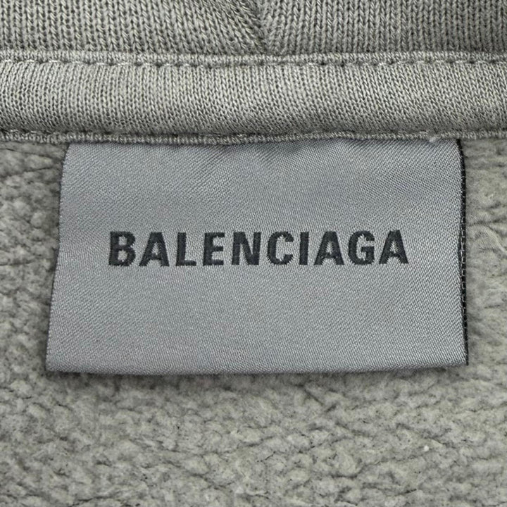 Excellent BALENCIAGA hoodie gray cotton mens XS 803264